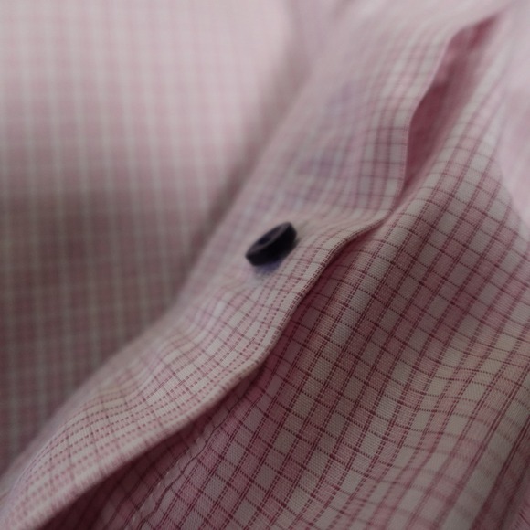 ETON Dress Shirt‎ Mens 46 -16 1/2 Pink Micro Check Long Sleeve Button Up - Picture 14 of 14